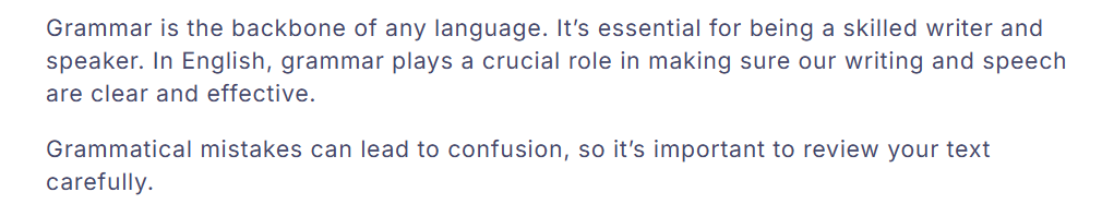 copied text for comparison