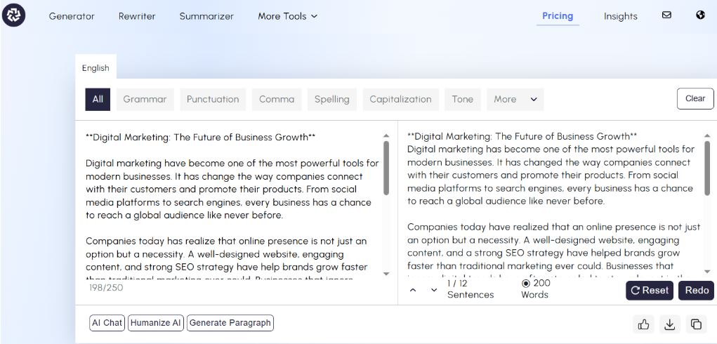 free AI paragraph generator