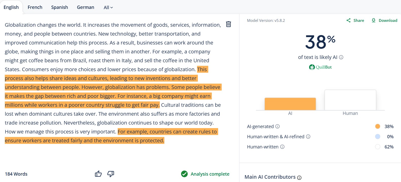 quillbot ai detection