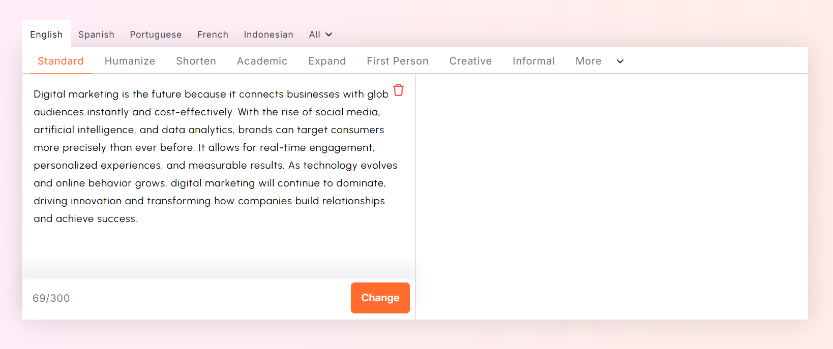 Rewriteway paragraph rewriter