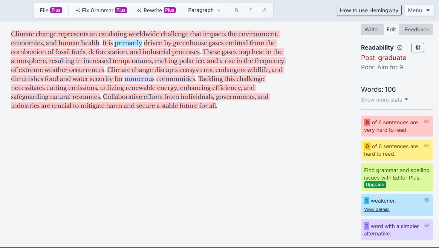 surferseo text ai detection result