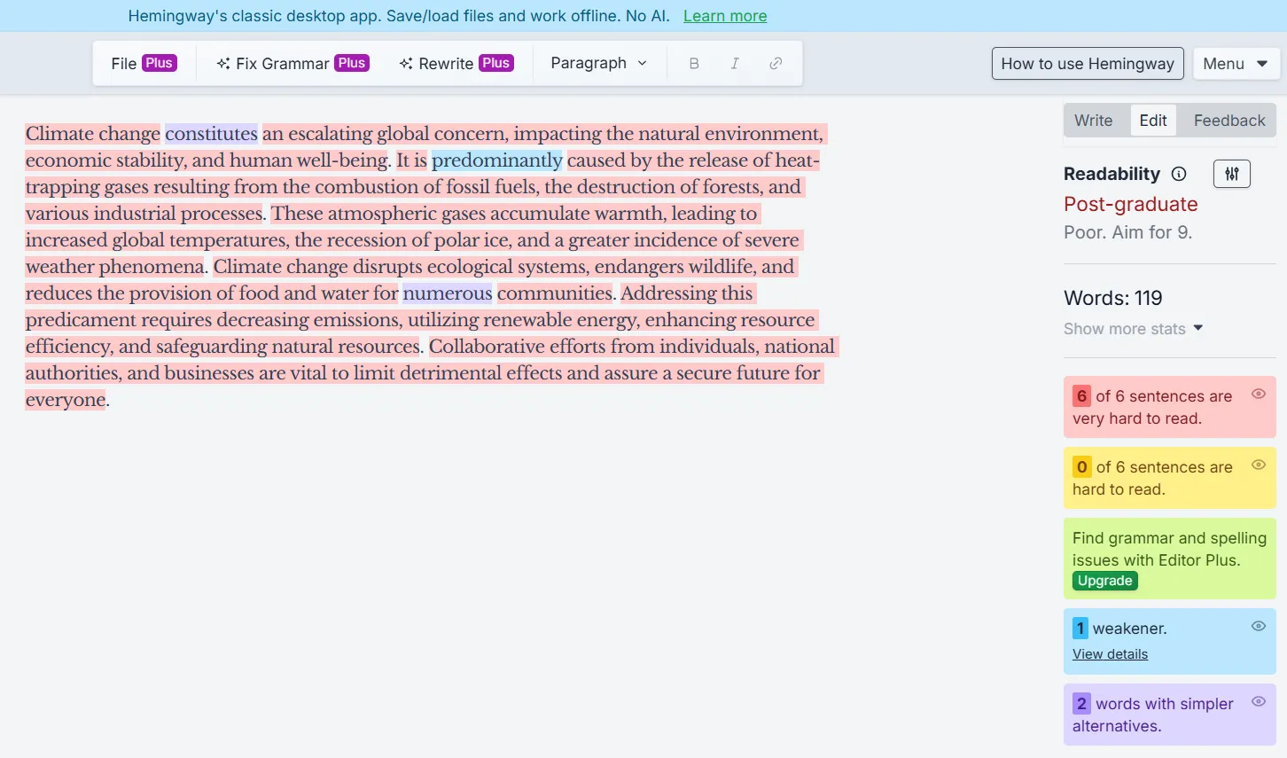 toolsmart text readability result