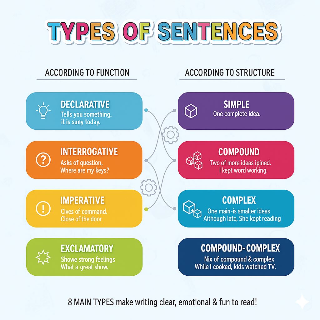 types of sentences